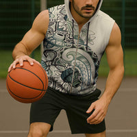 Aloha Hawaii Tapa Sleeveless Zip Hoodie Summer Green Hawaiian Ipu - Polynesian Pride