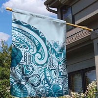 Aloha Hawaii Tapa Garden Flag Cool Turquoise Hawaiian Ipu - Polynesian Pride