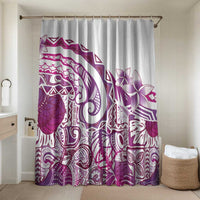 Aloha Hawaii Tapa Bathroom Set Vibrant Fuchsia Hawaiian Ipu - Polynesian Pride