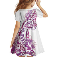 Aloha Hawaii Tapa Family Matching Off Shoulder Maxi Dress and Hawaiian Shirt Vibrant Fuchsia Hawaiian Ipu - Polynesian Pride