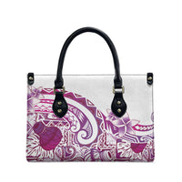 Aloha Hawaii Tapa Leather Bag Vibrant Fuchsia Hawaiian Ipu - Polynesian Pride