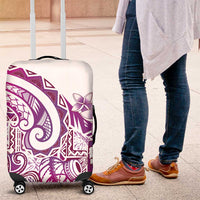 Aloha Hawaii Tapa Luggage Cover Vibrant Fuchsia Hawaiian Ipu - Polynesian Pride