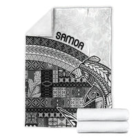 Samoa Mamanu Siapo Classic Black Blanket Tatau Malie
