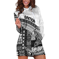 Samoa Mamanu Siapo Classic Black Hoodie Dress Tatau Malie