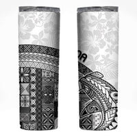 Samoa Mamanu Siapo Classic Black Skinny Tumbler Tatau Malie