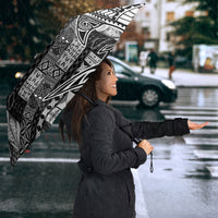 Samoa Mamanu Siapo Classic Black Umbrella Tatau Malie