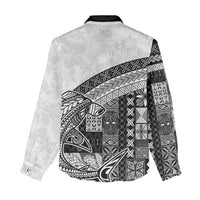 Samoa Mamanu Siapo Classic Black Women Casual Shirt Tatau Malie
