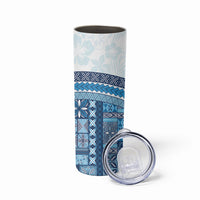 Samoa Mamanu Siapo Royal Blue Skinny Tumbler Tatau Malie