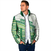 Samoa Mamanu Siapo Forest Green Padded Jacket Tatau Malie