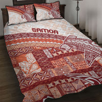 Samoa Mamanu Siapo Crimson Quilt Bed Set Tatau Malie