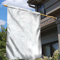 Tonga Ngatu Kupesi White Sunday Fakame Garden Flag Koe Otua Mo Tonga Ko Hoku Tofia LT7 - Polynesian Pride