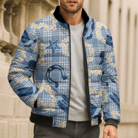 Aloha Hawaii Paniolo Jeans Palaka Bomber Puffer Jacket Coastal Rodeo - Polynesian Pride