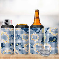 Aloha Hawaii Paniolo Jeans Palaka 4 in 1 Can Cooler Tumbler Coastal Rodeo - Polynesian Pride