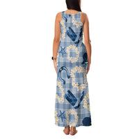Aloha Hawaii Paniolo Jeans Palaka Family Matching Tank Maxi Dress and Hawaiian Shirt Coastal Rodeo - Polynesian Pride