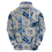 Aloha Hawaii Paniolo Jeans Palaka Hoodie Coastal Rodeo - Polynesian Pride