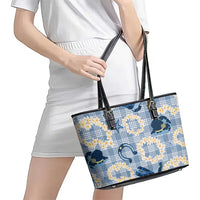 Aloha Hawaii Paniolo Jeans Palaka Leather Tote Bag Coastal Rodeo LT7 - Polynesian Pride