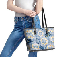 Aloha Hawaii Paniolo Jeans Palaka Leather Tote Bag Coastal Rodeo LT7 - Polynesian Pride