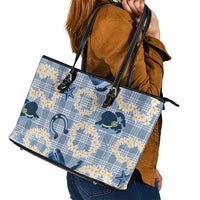 Aloha Hawaii Paniolo Jeans Palaka Leather Tote Bag Coastal Rodeo LT7 - Polynesian Pride