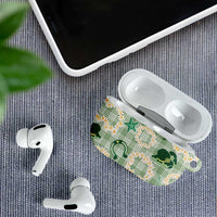 Aloha Hawaii Paniolo Mint Palaka AirPods Case Coastal Rodeo - Polynesian Pride