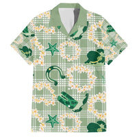 Aloha Hawaii Paniolo Mint Palaka Hawaiian Shirt Coastal Rodeo - Polynesian Pride