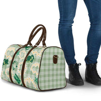 Aloha Hawaii Paniolo Mint Palaka Travel Bag Coastal Rodeo - Polynesian Pride