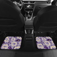 Aloha Hawaii Paniolo Lavender Palaka Car Mats Coastal Rodeo - Polynesian Pride