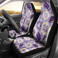 Aloha Hawaii Paniolo Lavender Palaka Car Seat Cover Coastal Rodeo - Polynesian Pride