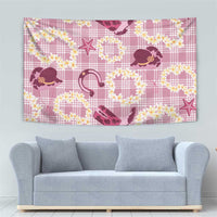 Aloha Hawaii Paniolo Lokelani Rose Palaka Tapestry Coastal Rodeo LT7 - Polynesian Pride
