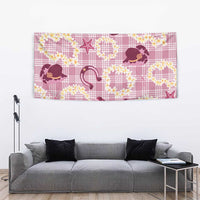 Aloha Hawaii Paniolo Lokelani Rose Palaka Tapestry Coastal Rodeo LT7 - Polynesian Pride