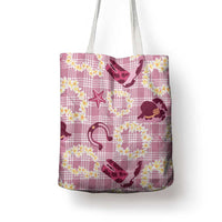 Aloha Hawaii Paniolo Lokelani Rose Palaka Tote Bag Coastal Rodeo LT7 - Polynesian Pride