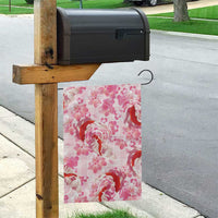 Pink Palaka Hawaii Aloha Garden Flag Koi Pond Mix Sakura - Polynesian Pride