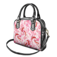 Pink Palaka Hawaii Aloha Shoulder Handbag Koi Pond Mix Sakura - Polynesian Pride