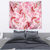 Pink Palaka Hawaii Aloha Tapestry Koi Pond Mix Sakura - Polynesian Pride