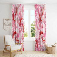 Pink Palaka Hawaii Aloha Window Curtain Koi Pond Mix Sakura - Polynesian Pride