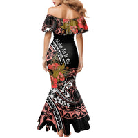 Hawaii Valentine Family Matching Mermaid Dress and Hawaiian Shirt Plumeria Aloha Wau Ia Oe LT7 - Polynesian Pride