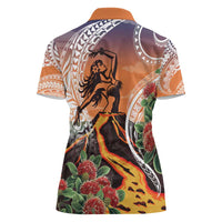 Hawaii Women's Day Tribal Women Polo Shirt Pele Honua Mea LT7 - Polynesian Pride
