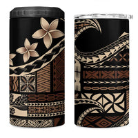 Samoa Siapo Mamanu 4 in 1 Can Cooler Tumbler Waves Motifs
