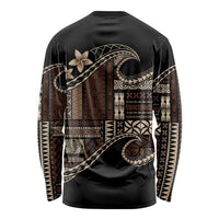 Samoa Siapo Mamanu Long Sleeve Shirt Waves Motifs