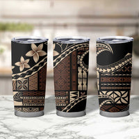 Samoa Siapo Mamanu Tumbler Cup Waves Motifs