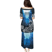 World Ocean Day Pasifika Family Matching Puletasi and Hawaiian Shirt Awaken New Depths