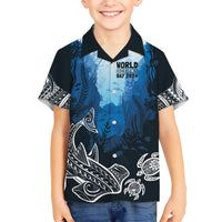 World Ocean Day Pasifika Kid Hawaiian Shirt Awaken New Depths
