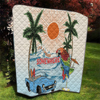Summer Holiday It's 5 o'clock Somewhere Vintage Hawaii Quilt