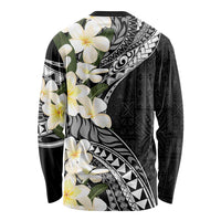 Aloha Hawaii Festive Long Sleeve Shirt Frangipani Lace Classic