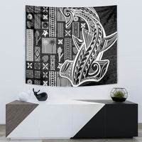 Samoa Tapa Tapestry Siapo Mix Tatau Patterns - Black LT7 - Polynesian Pride