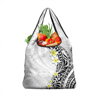 Hawaii Aloha Grocery Bag Plumeria Vintage - White