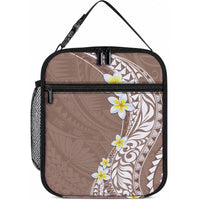 Hawaii Aloha Lunch Bag Plumeria Vintage - Brown