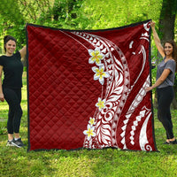 Hawaii Aloha Quilt Plumeria Vintage - Crimson LT7 - Polynesian Pride
