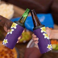 Hawaii Aloha 4 in 1 Can Cooler Tumbler Plumeria Vintage - Violet