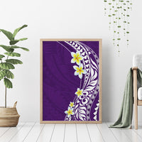 Hawaii Aloha Canvas Wall Art Plumeria Vintage - Violet LT7 - Polynesian Pride