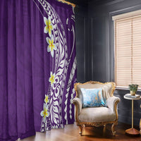 Hawaii Aloha Window Curtain Plumeria Vintage - Violet LT7 - Polynesian Pride